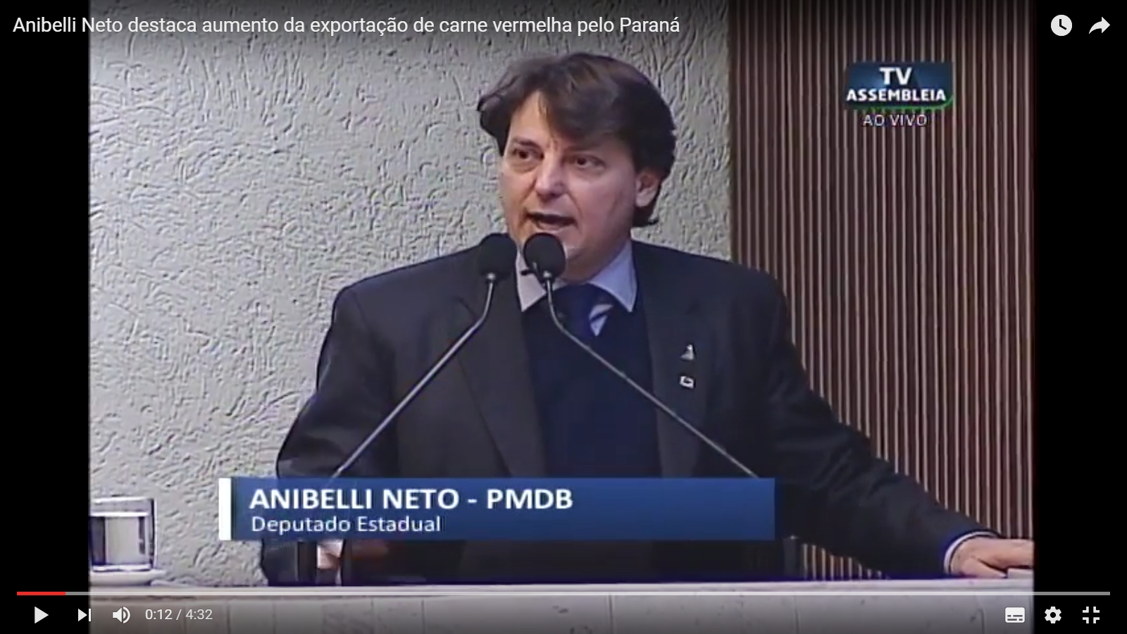 Deputado Anibelli Neto discursa em Plenário
