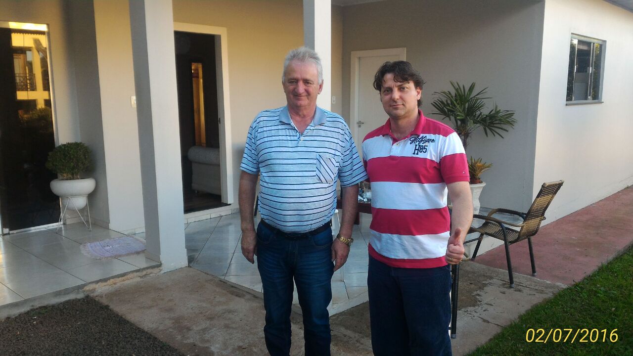 Deputado Anibelli Neto visita Vereador Luís Carlos, do PMDB de Verê