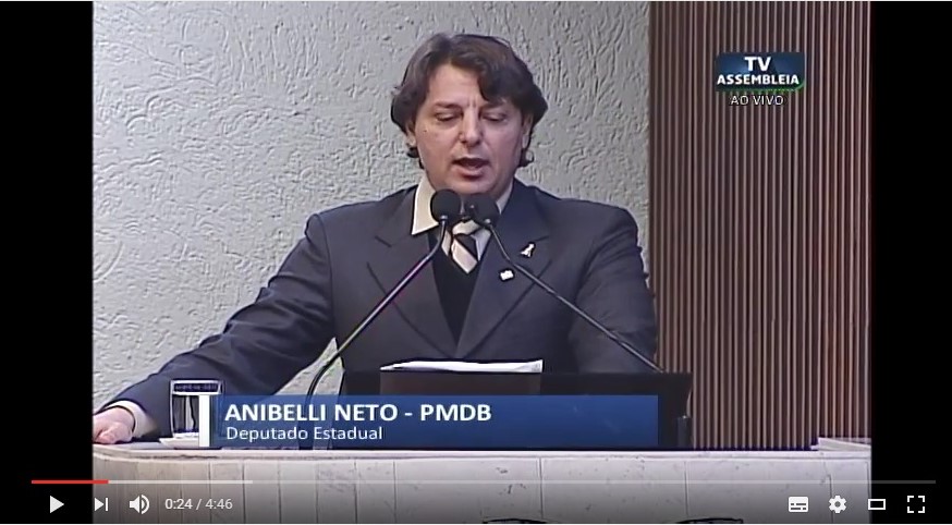 Anibelli Neto discursa em Plenário destacando o lançamento da Frente Parlamentar em Defesa dos Trabalhadores
