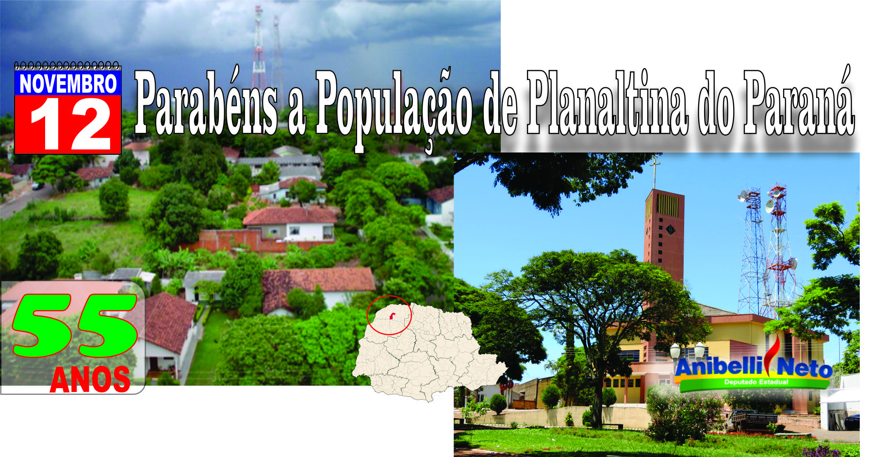 Parabéns Planaltina do Paraná