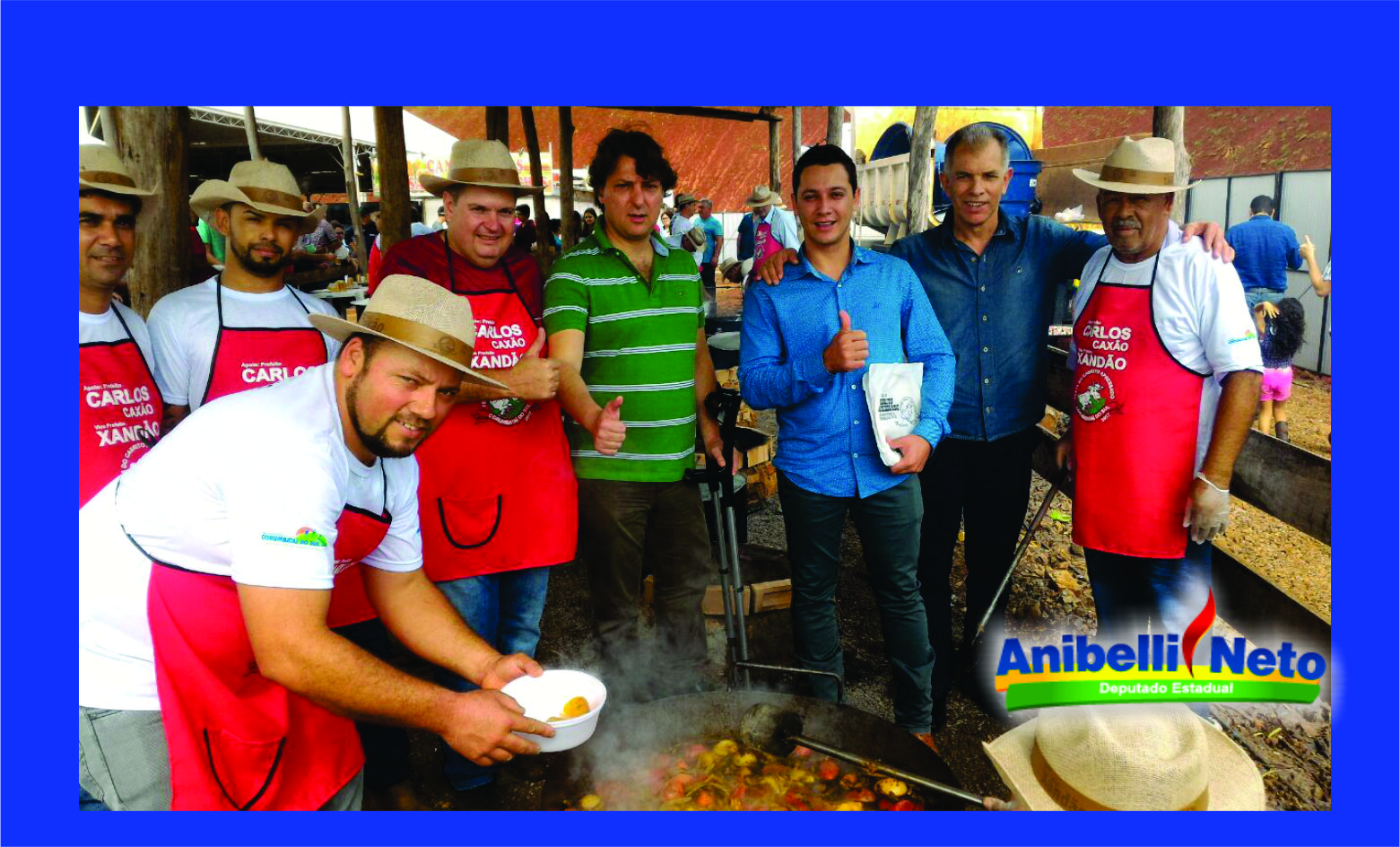 Anibelli Neto participou da 12º festa do Cabrito Apressado em Corumbataí do Sul.