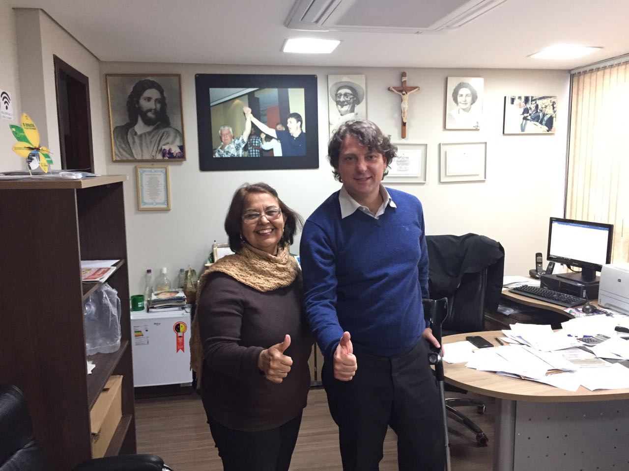 Anibelli Neto recebe a visita da Vice-prefeita Gracinha de Conselheiro Mairinck