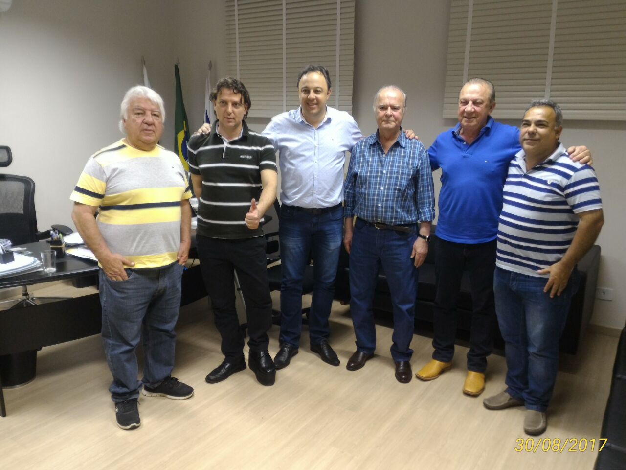 Anibelli visita o prefeito Bill de Campina Grande do Sul.          