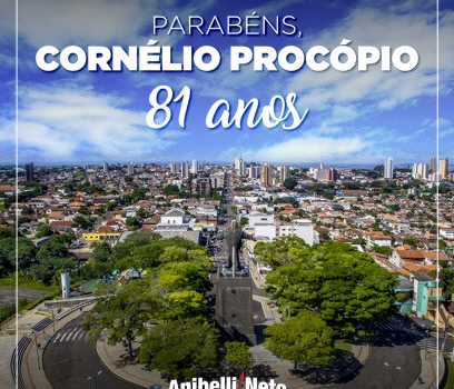 Parabéns à População de Cornélio Procópio.