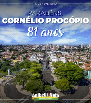 Parabéns à População de Cornélio Procópio.