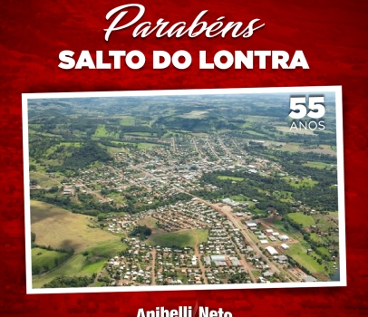 Parabéns à população de Salto do Lontra