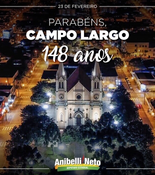 Parabéns à População de Campo Largo