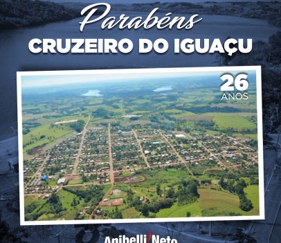 Parabéns à População de Cruzeiro do Iguaçu