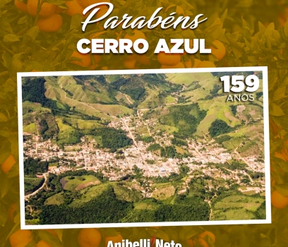 Parabéns à população de Cerro Azul