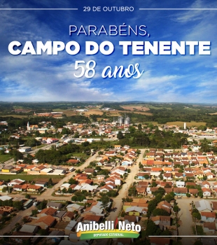 Parabéns à População de Campo do Tenente