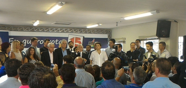 Diretório Estadual do PMDB recebe Vice-Presidente Michel Temer