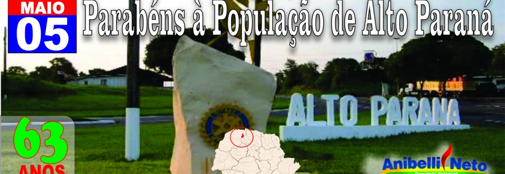 Parabéns à População de Alto Paraná