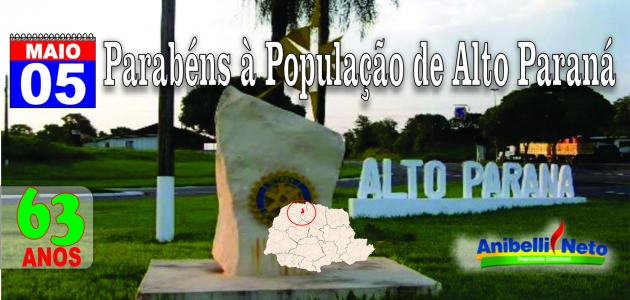 Parabéns à População de Alto Paraná