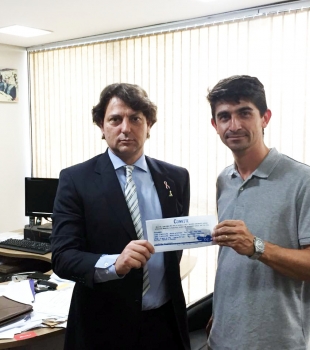 Anibelli recebe o Prefeito Patrik de Cerro Azul.