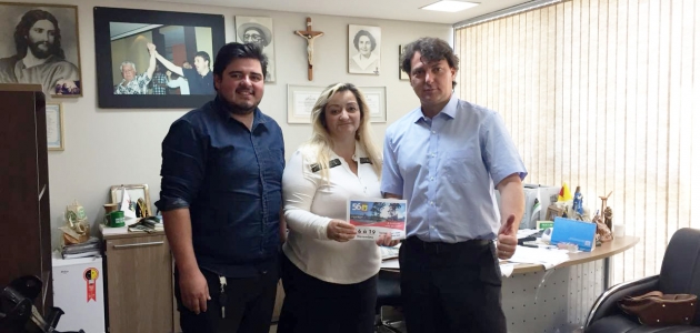 Prefeita Luciane Teixeira de Agudos do Sul convidou Anibelli Neto para festa de comemoração de 56 anos de Agudos do Sul.