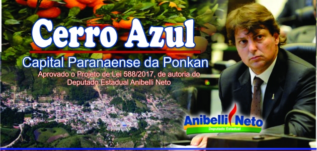 Proposta por Anibelli Neto, lei que concede título de capital paranaense da ponkan ao município de Cerro Azul é aprovada na Alep