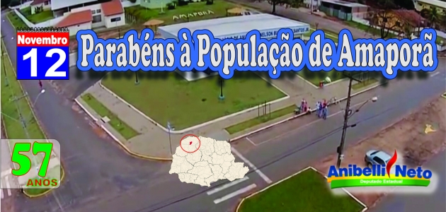 Parabéns à População de Amaporã