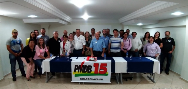 Anibelli Neto participa de reunião do MDB em Guarapuava.