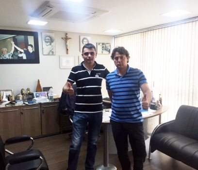  Anibelli recebe visita do amigo vereador Eduardo de Cerro Azul