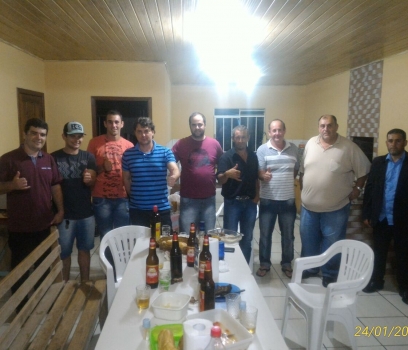 Anibelli com amigos de Tijucas do Sul