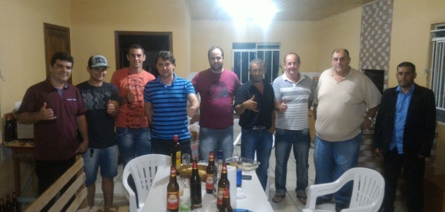 Anibelli com amigos de Tijucas do Sul