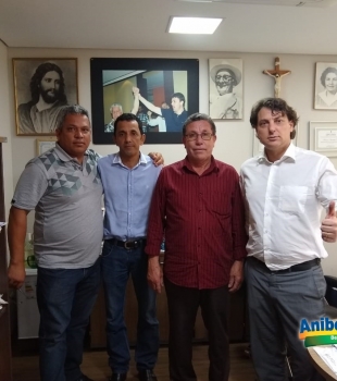 Anibelli Neto recebeu os vereadores do MDB do município de Santa Mônica.