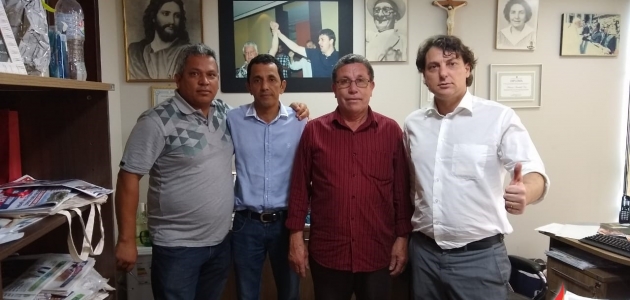 Anibelli Neto recebeu os vereadores do MDB do município de Santa Mônica.