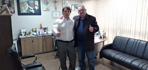 Visita do amigo vereador Barão, do MDB de Peabiru