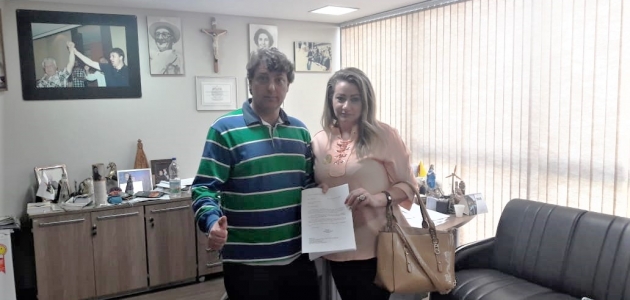 Visita da vereadora Dinair Ribas, do MDB de Piên.