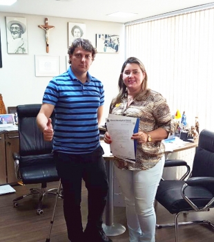 Anibelli recebeu a visita da Vereadora Prof. Ivone do Município de Ubiratã.