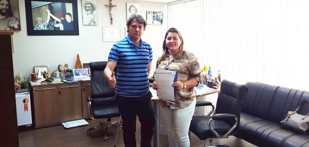 Anibelli recebeu a visita da Vereadora Prof. Ivone do Município de Ubiratã.