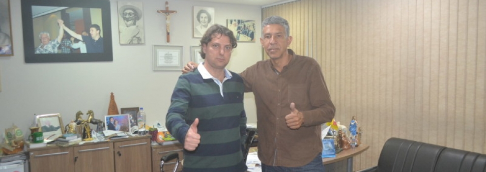 Visita do Amigo vereador Jonas de Cerro Azul