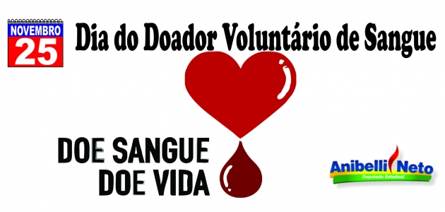 Dia do Doador Voluntário de Sangue