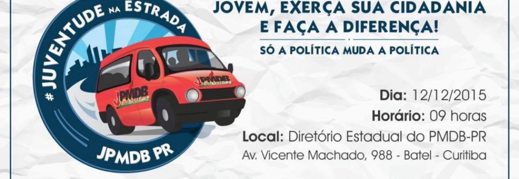 JUVENTUDE DO PMDB PROMOVE 2º ENCONTRO ANUAL NO DIA 12 DE DEZEMBRO