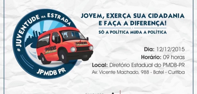 JUVENTUDE DO PMDB PROMOVE 2º ENCONTRO ANUAL NO DIA 12 DE DEZEMBRO