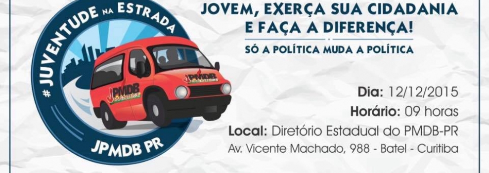 JUVENTUDE DO PMDB PROMOVE 2º ENCONTRO ANUAL NO DIA 12 DE DEZEMBRO