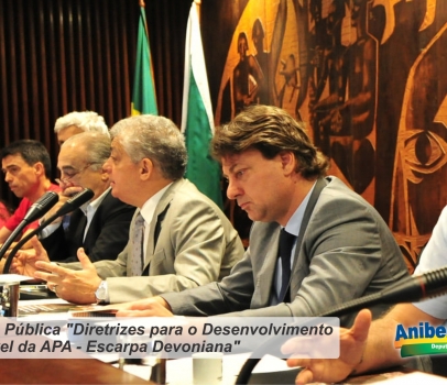 Deputado Anibelli Neto participa de Estudo sobre diretrizes para o uso sustentável da APA da Escarpa Devoniana.