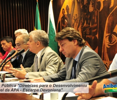 Deputado Anibelli Neto participa de Estudo sobre diretrizes para o uso sustentável da APA da Escarpa Devoniana.