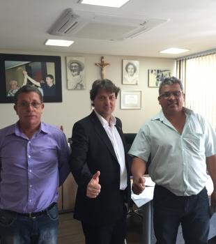 Anibelli Neto recebe autoridades de Santa Mônica