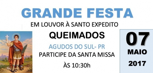 Anibelli Neto marca presença na Grande Festa dos Queimados na Cidade de Agudos do Sul por 13 anos consecutivos.