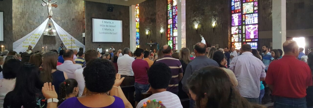 Santa Missa em louvor à Padroeira de Clevelândia Nossa Senhora da Luz.