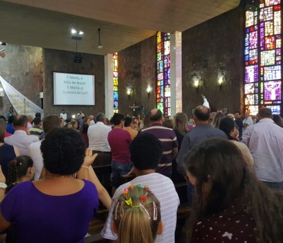 Santa Missa em louvor à Padroeira de Clevelândia Nossa Senhora da Luz.