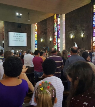 Santa Missa em louvor à Padroeira de Clevelândia Nossa Senhora da Luz.