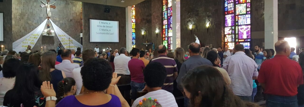 Santa Missa em louvor à Padroeira de Clevelândia Nossa Senhora da Luz.