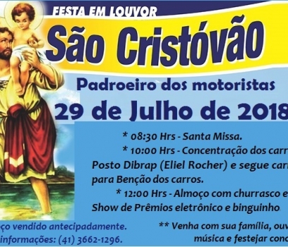 Grandiosa Festa de são Cristóvão em Cerro Azul