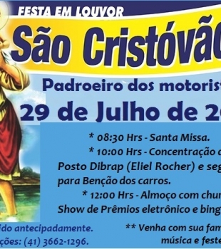 Grandiosa Festa de são Cristóvão em Cerro Azul