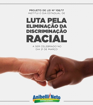 Assembleia aprova projeto de Anibelli Neto que institui Dia Estadual contra a discriminação racial no Paraná