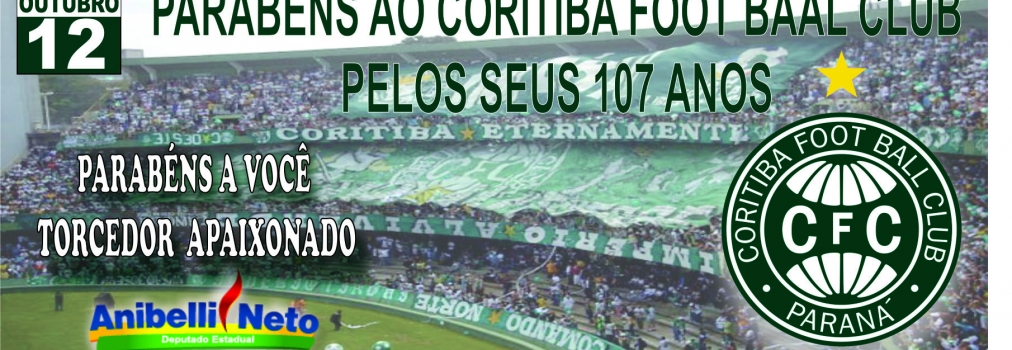 Parabéns Coritiba pelos seus 107 anos