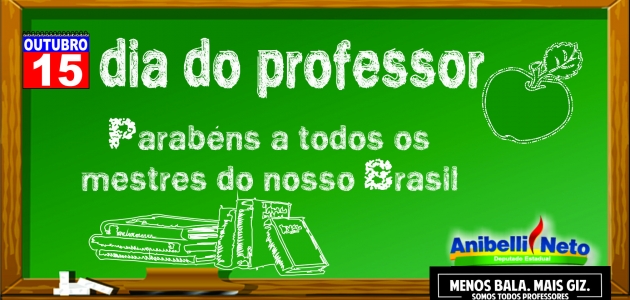 Parabéns pelo dia do professor!