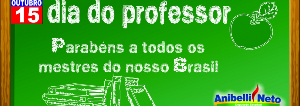 Parabéns pelo dia do professor!